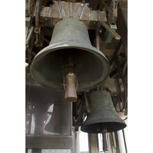 Italy, Venice Close-up of bells in the Campanile